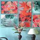 tela-design tela 100 - turquoise greek Aussensitze Raumakustik Wandbilder / Wall Art Wandpaneele