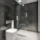 BUILT IN toilet/shower black AMOS DESIGN