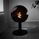Vauni Fire Globe stand metal black Complements Fireplaces / Stoves Ventless fires