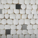 Cocomosaic Cocomosaic all tiles white patina with ceramic mix 102 Wall mosaics Wall tiles