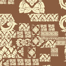Cobalti Thai Flowers Wall art / Murals Wallcoverings / Wallpaper