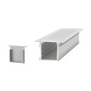 UNEX Aluminium Profiles 34.0 x 31.5 mm with collar Furniture integrated lights Furniture lights Integrated lighting LED lights LED-lights
