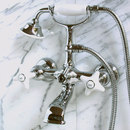 Devon&Devon White Rose Bath and shower mixer - wall mounted Bathrooms taps