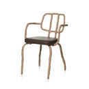 DHPH Plain Clay Dining Chair with arm Seating