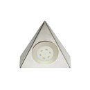 Hera UL 2-LED - Triangular LED Under-Cabinet Luminaire in Stainless Steel Furniture integrated lights Furniture lights Integrated lighting LED-lights