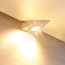 Hera UL 2-LED - Triangular LED Under-Cabinet Luminaire in Stainless Steel Furniture integrated lights Furniture lights Integrated lighting LED-lights