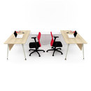 Nurus Lunar Double Working Desk Desks / Workstations Office workstations