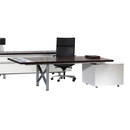Nurus I|X Table white Theme Direktionseinrichtung Schreibtische