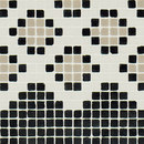 Casamood Vetro Pattern 03B Finale Dark Mosaïques Mosaïques murales Revêtements de sols extérieur Sols en verre Verre Verre: mosaïques
