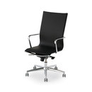 Fantoni Elle leather Swivel chairs
