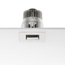 Flos Light Sniper Fixed Square Phosphor LED Éclairage de bureau Luminaires LED Luminaires pour espaces commerciaux Plafonniers à encastrer Spots