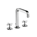 Axor Citterio 3-Hole Basin Mixer with cross handles and spout 205mm DN15 Hansgrohe