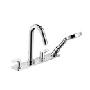 Axor Citterio M 4-Hole Rim-Mounted Bath Mixer with plate DN15 Hansgrohe