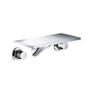 Axor Massaud 3-Loch Waschtischarmatur Unterputz Wandmontage mit Auslauf 170 mm DN15 Hansgrohe