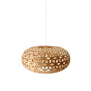 David Trubridge Snowflake - Hoop Pine Suspended lights
