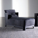 Meridiani Keaton Wood Chaise longue Relaxing