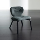 Meridiani Novak Wood Stuhl Sitzmöbel Wartemöbel / Loungemöbel