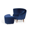 Vladimir Kagan Nautilus Armchair with Pouf Lounge area / Waiting room Seating
