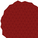 Artisan Glacies Rug Maroon Round Moquette / Tappeti