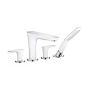 Hansgrohe PuraVida 4-Hole Rim-Mounted Bath Mixer DN15 Hansgrohe