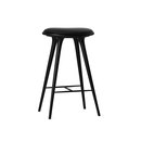 mater High Stool black stained hardwood 74 Gastronomy Seating
