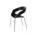 Plycollection Chat chair Black stained oak Gastronomy Seating Swivel chairs