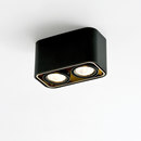 Wever & Ducré Docus Ceiling II black structured anodized gold Ceiling-mounted lights