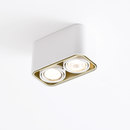 Wever & Ducré Docus Ceiling II white structured mat champagne Ceiling-mounted lights