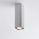 Wever & Ducré Docus Ceiling I Long white structured mat champagne Deckenanbauleuchten