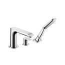 Hansgrohe Hansgrohe Metris 3-Hole Rim-Mounted Single Lever Bath Mixer DN15 Bathrooms taps