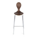 Plycollection Pyt Bar chair Walnut Gastronomy Seating