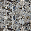 Artistic Tile Flapper Floral Detroit Blues Glass Mosaic Mosaici per pareti