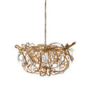 Brand van Egmond Delphinium customised gold chandelier Lustres / Chandeliers