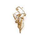Brand van Egmond Delphinium customised gold walllamp