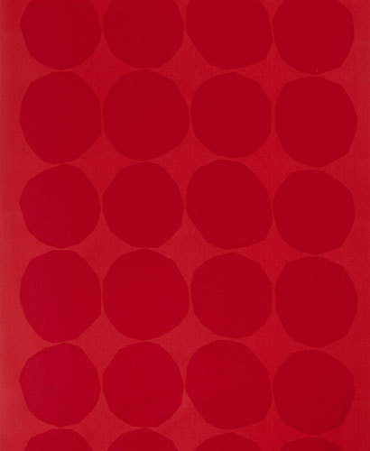 Kivet red interior fabric Marimekko