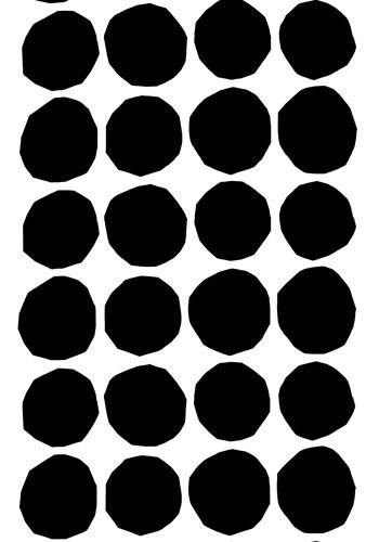Kivet black/white interior fabric Marimekko