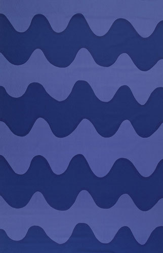 Lokki blue/blue interior fabric Marimekko