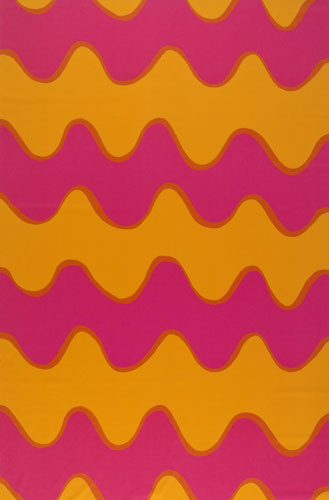 Lokki pink/orange interior fabric Marimekko