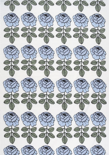 Maalaisruusu blue interior fabric Marimekko