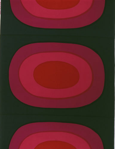 Melooni red/black interior fabric Marimekko