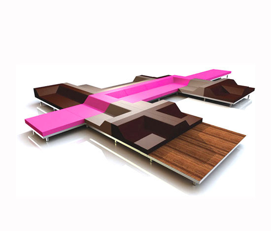 M2 modular seating system Quinze + Milan