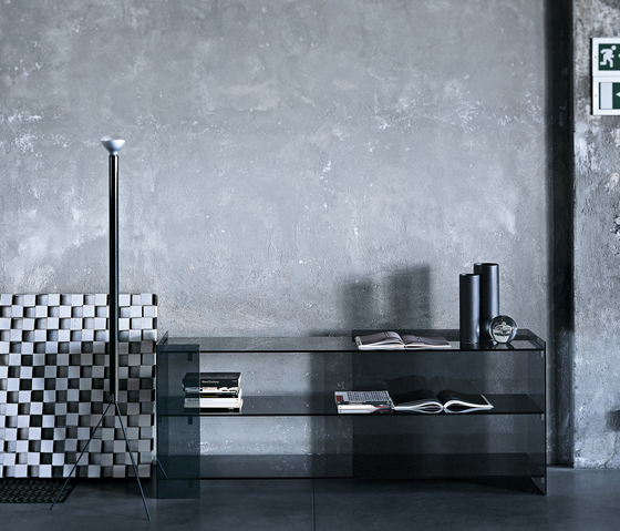 Surface bookcase/showcase Glas Italia