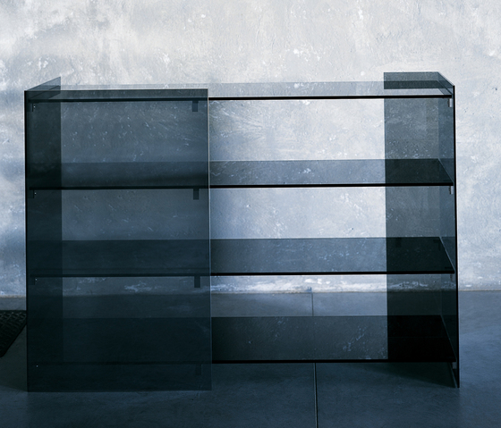 Surface bookcase/showcase Glas Italia