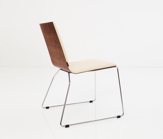 Tipo chair upholstered seat with wooden back more