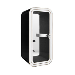 Framery O | black with white door and frame