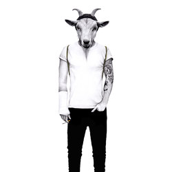 Street Art | Hipster Goat - Be who you are