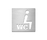 Pictogram, stainless steel/self-adhesive | Serafini