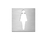 Pictogram, stainless steel/self-adhesive | Serafini