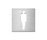 Pictogram, stainless steel/self-adhesive | Serafini