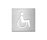 Pictogram, stainless steel/self-adhesive | Serafini